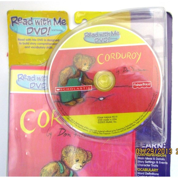 Fisher Price "Read with Me" DVD - Corduroy Bear - Scholastic New Sealed Package - Picture 2 of 6